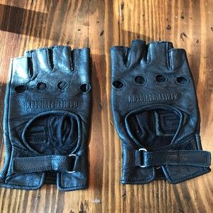 Women’s Harley Davidson half finger leather gloves